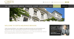 Desktop Screenshot of certisinsurance.com